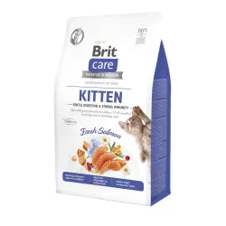 Гіпоалергенний корм для кошенят з лососем Brit Care Cat GF Kitten 400 г
