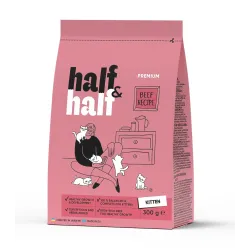 Сухий корм для кошенят з яловичиною Half&Half Kitten 300 г