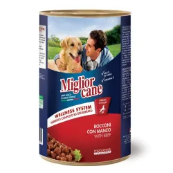 Вологий корм для собак зі шматочками яловичини Migliorcane 1250 г