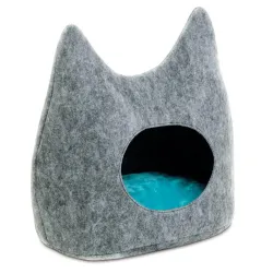 Будинок-лежак для котів 44*28*45 см Pet Fashion «Dream» сірий