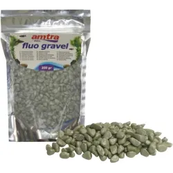Грунт для акваріума керамічне зелене каміння AMTRA FLUO GRAVEL ARGENTO 350 г
