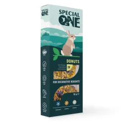 Ласощі для гризунів пончики Special One «Волошка, календула, ромашка» 50 г
